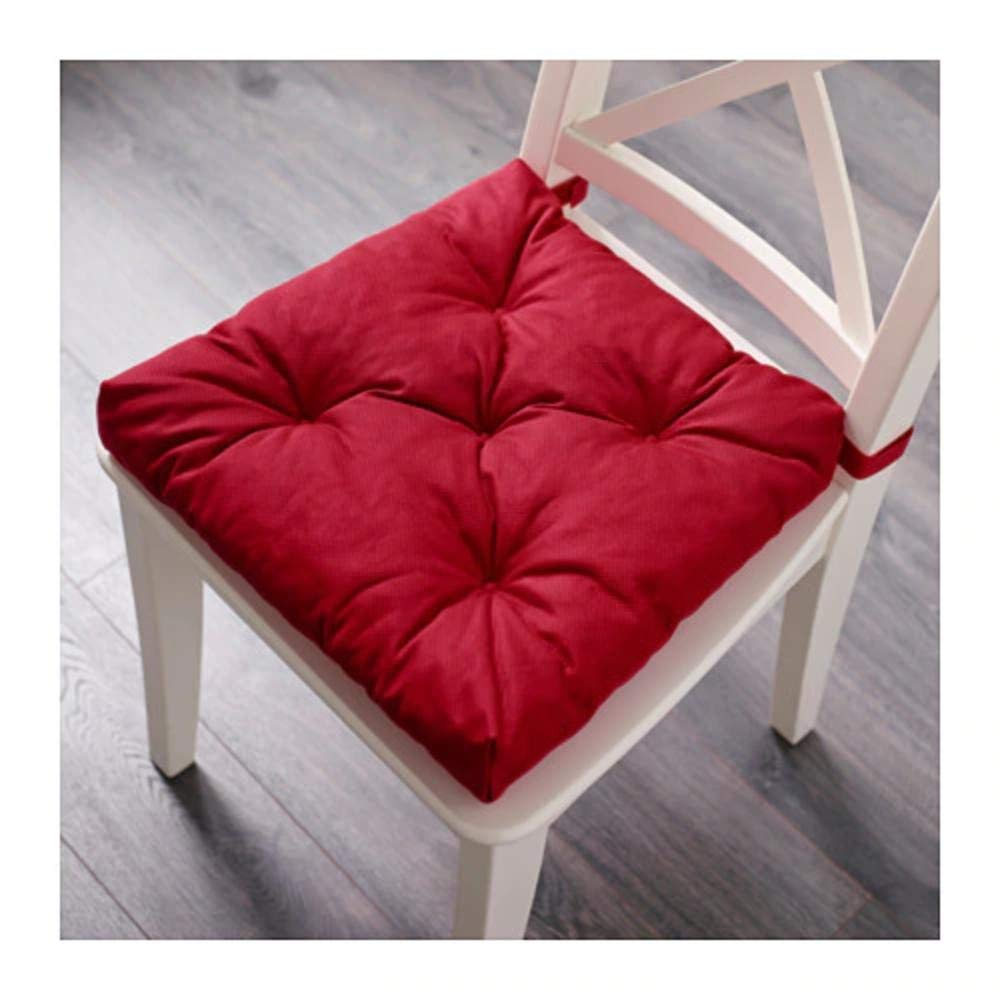 IKEA Malinda Chair Cushion, 40x38x7 cm, Red, Machine Washable